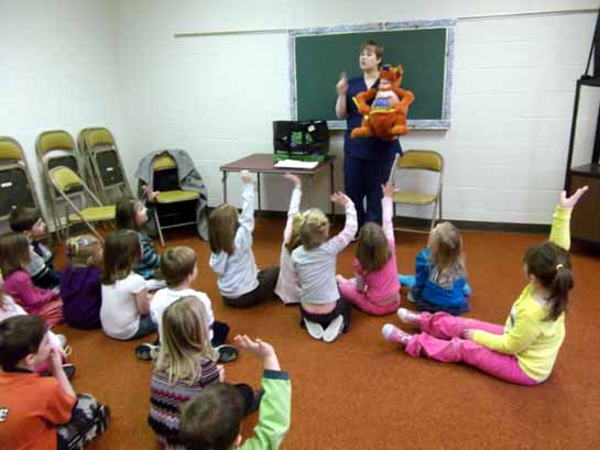 Preschool child brush tooth
