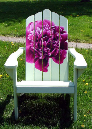 Adirondack Chair Art print quotrudy39s chairquot colorful adirondack 